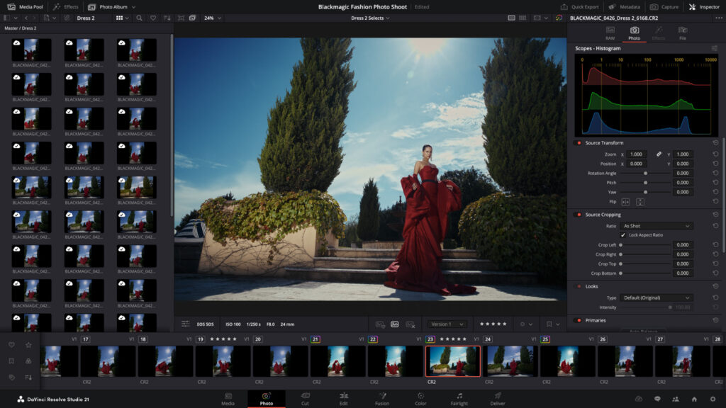 DaVinci Resolve 21 presenta el nuevo módulo Fotos