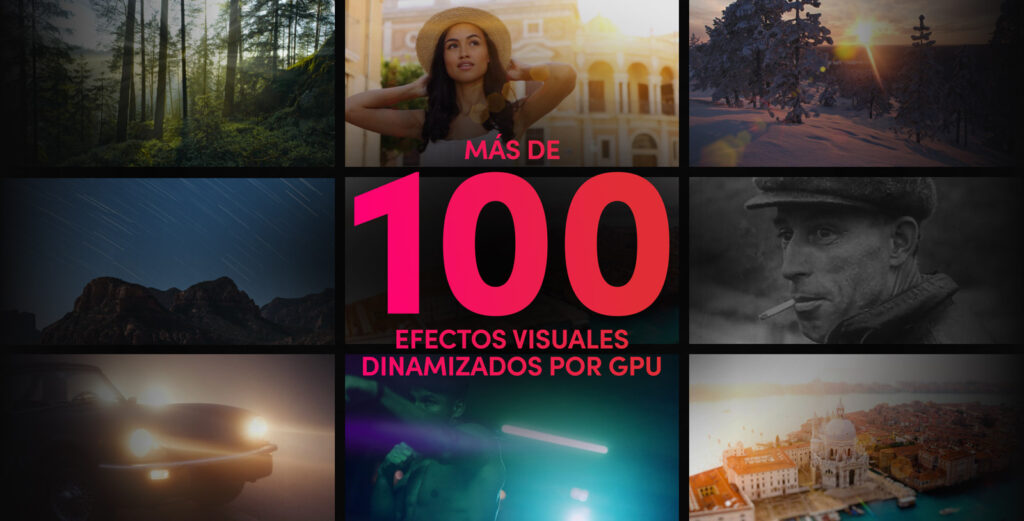 DaVinci Resolve Studio ofrece más de 100 efectos ResolveFX dinamizados por la GPU y la CPU