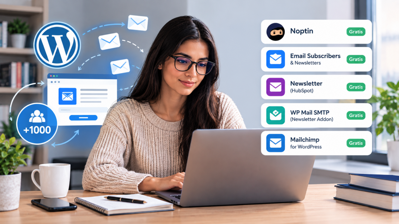 5 plugins gratis de newsletter en WordPress que permiten almacenar más de 1000 correos