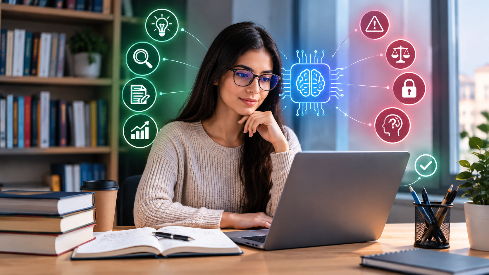 inteligencia artificial en trabajos de investigació y sus ventajas, riesgos y cómo usarla correctamente