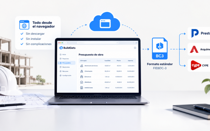 BuildGets es la forma más rápida de presupuestar una reforma (sin instalar programas)