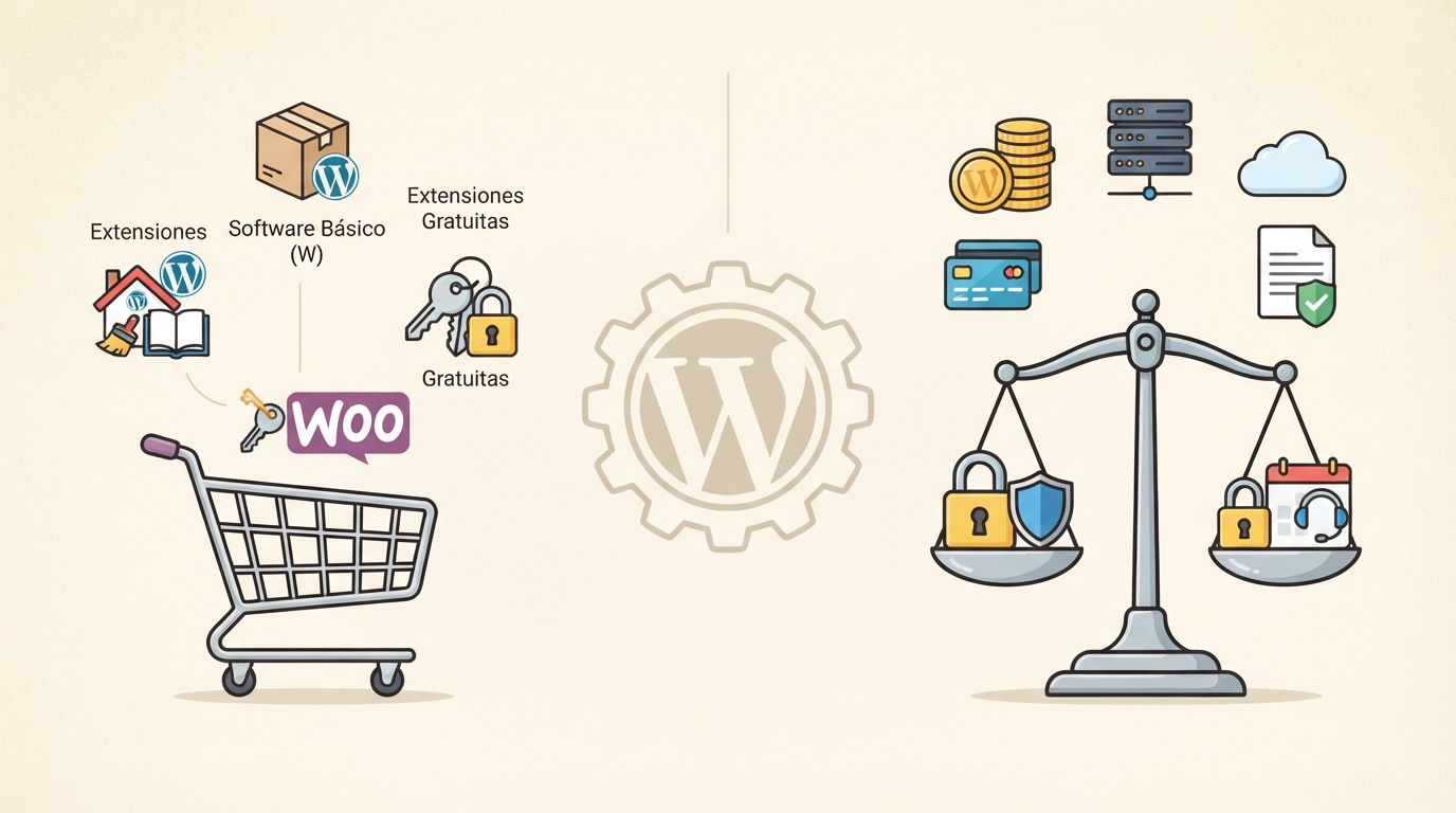 ¿WooCommerce es gratis? Lo bueno, lo malo y sus costos reales